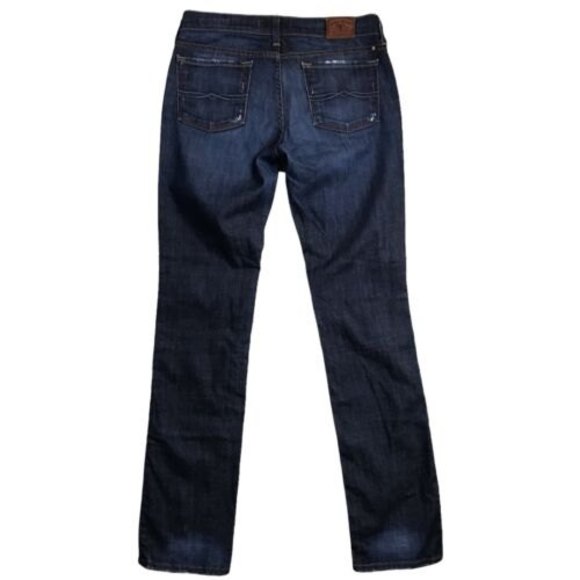 Lucky Brand Womens Blue Zoe Skinny Jeans Size 8 31Wx32L Dark Wash Stretch Tall - Picture 2 of 11